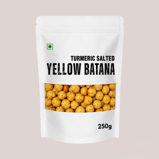 Turmeric Salted Yellow Batana 250g | Crunchy Namkeen