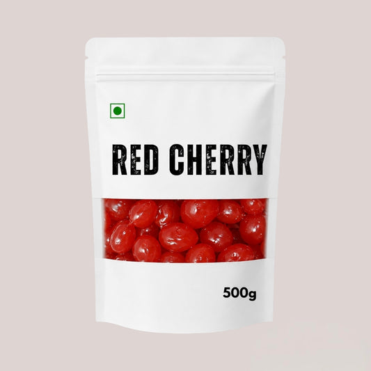 Red Cherry 500g | Sweet Glazed Cherry Fruit Snack