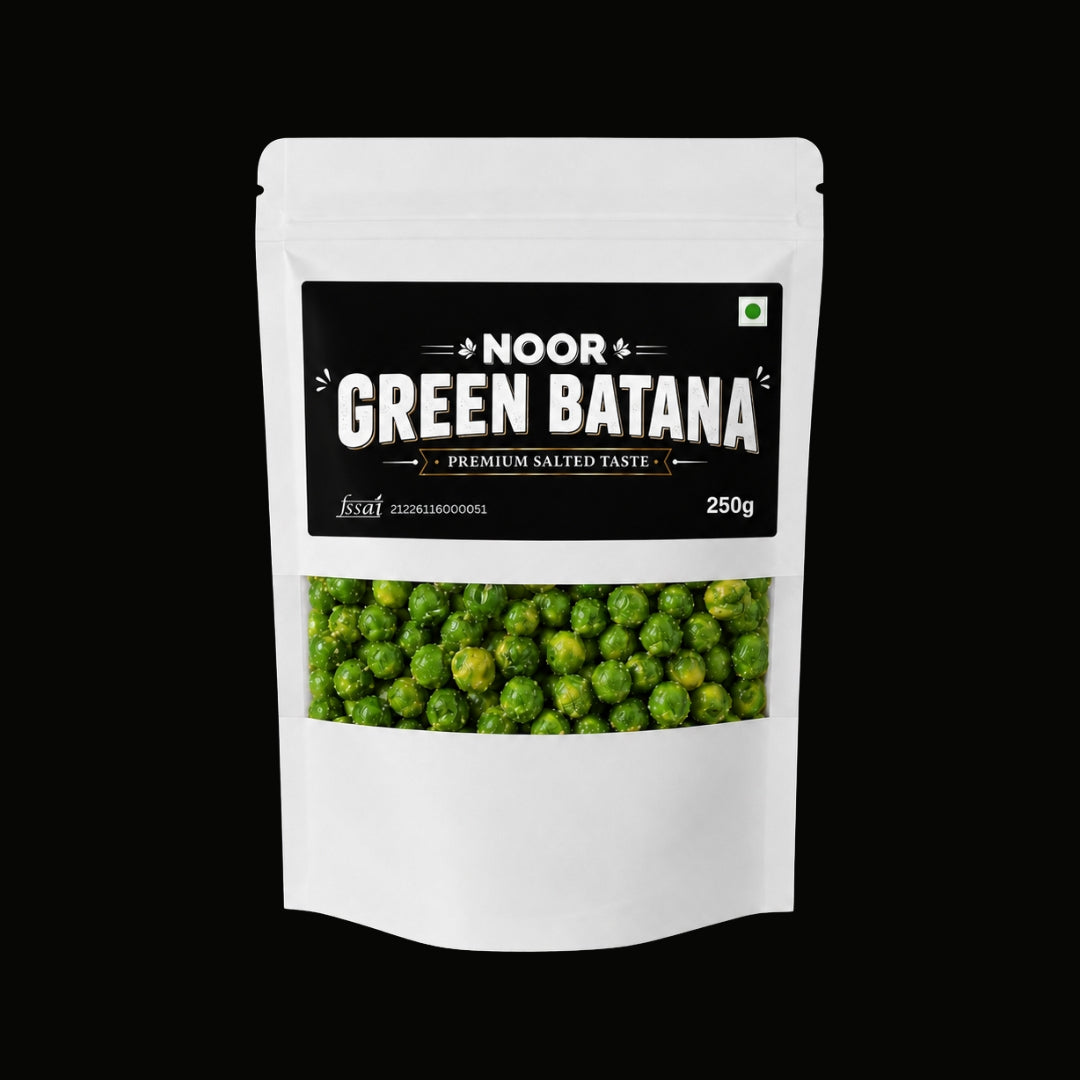 Salted Green Batana | Crispy Green Peas Snack 250g – Premium Namkeen